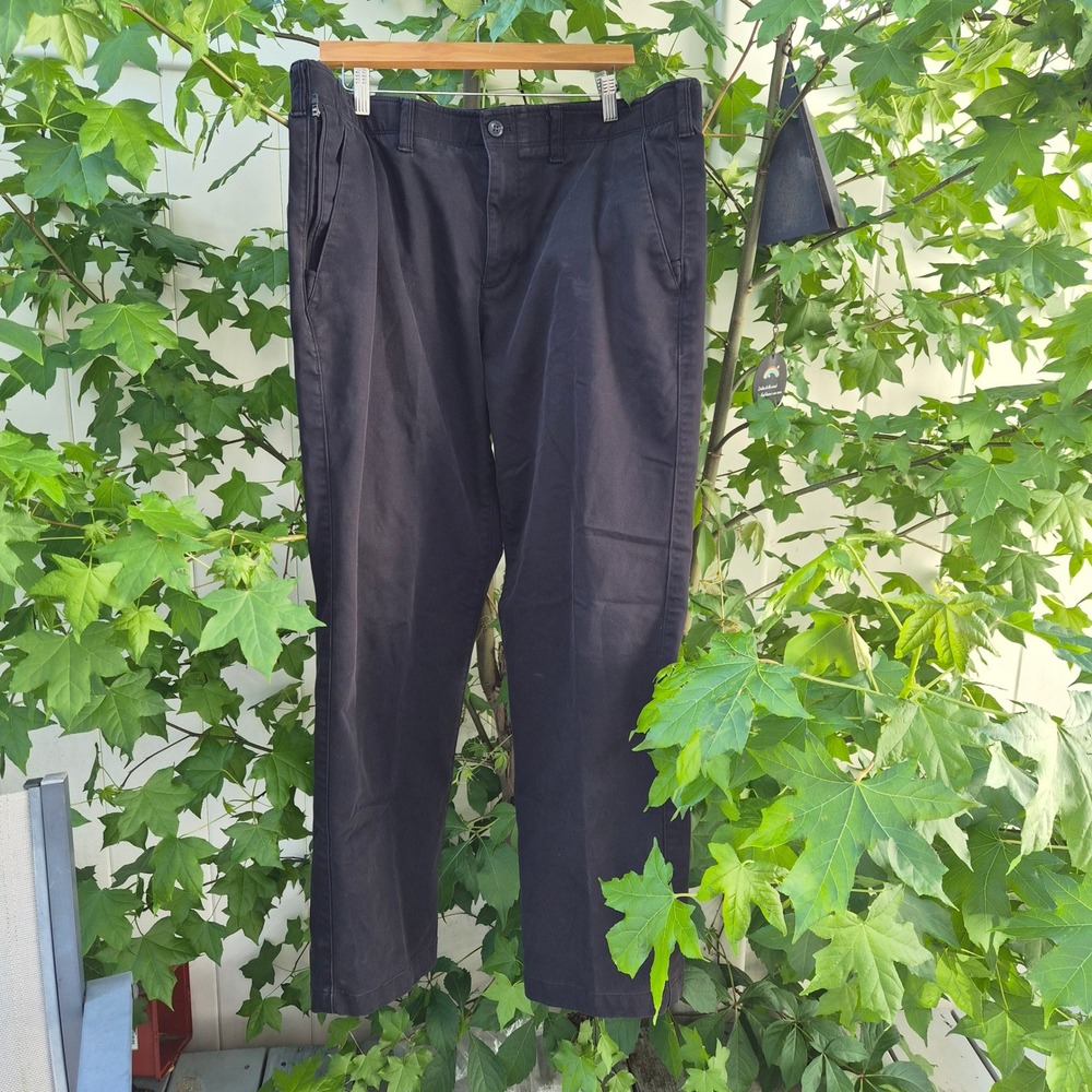 Eddie Bauer Mens Black Performance Pants 40x34 Gorpcore Minimalist Utility